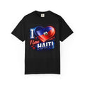 I Love Haiti T-Shirt — Heart Flag Graphic Tee
