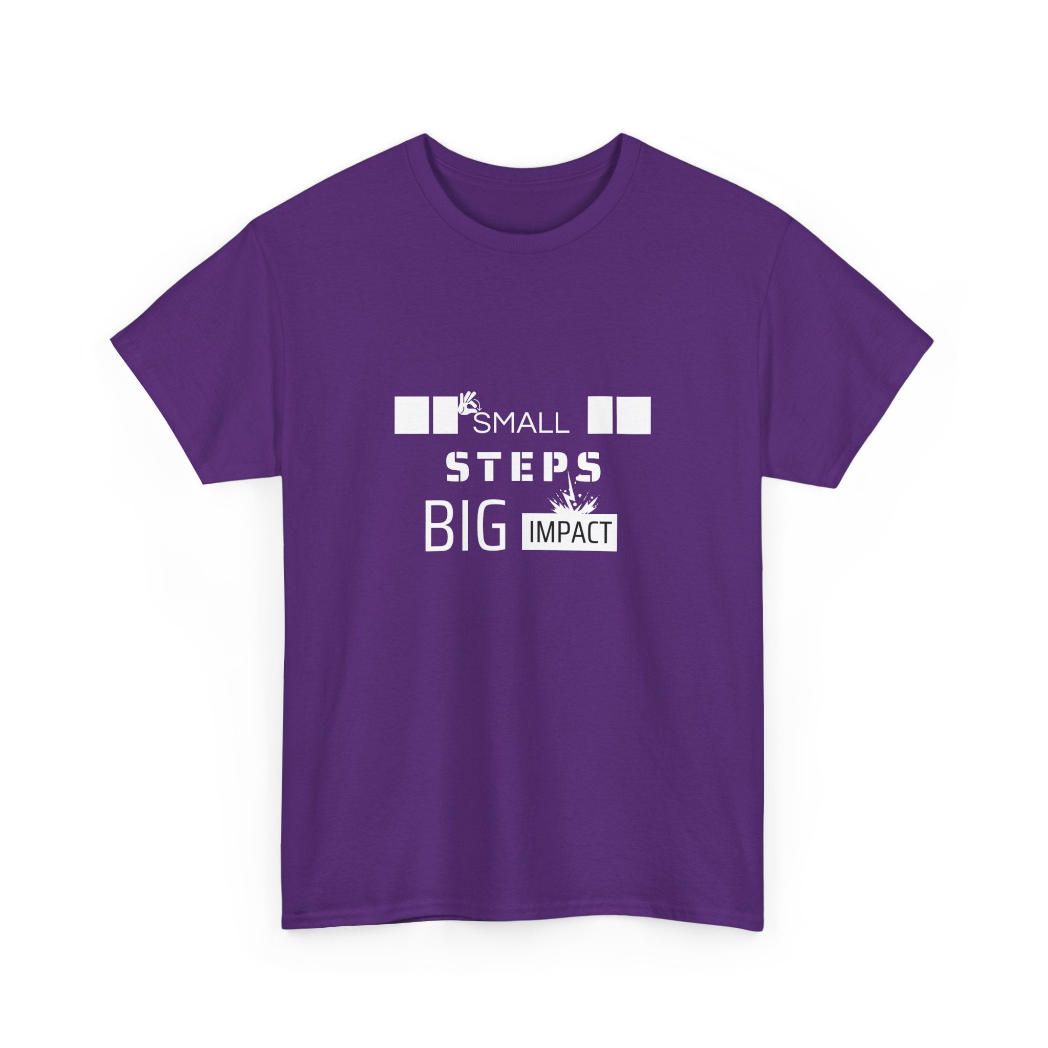 Small Steps Big Impact T-Shirt — Motivational Inspirational Tee