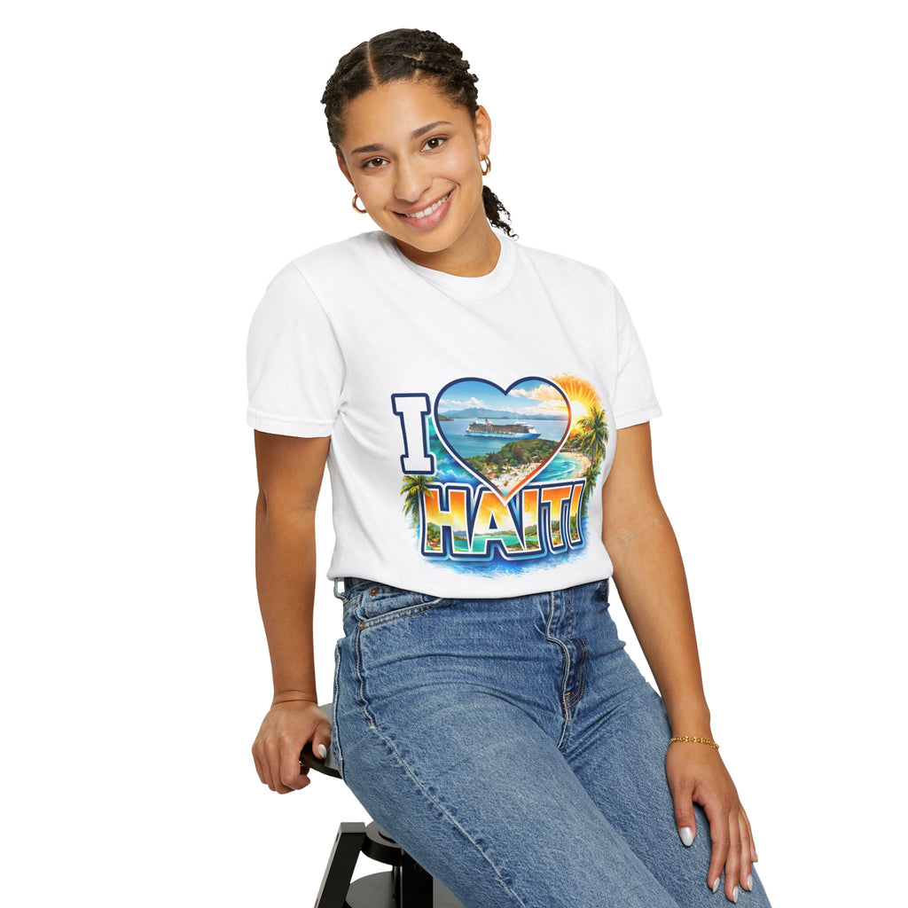 I Heart Haiti T-Shirt — Tropical Beach Vacation Souvenir