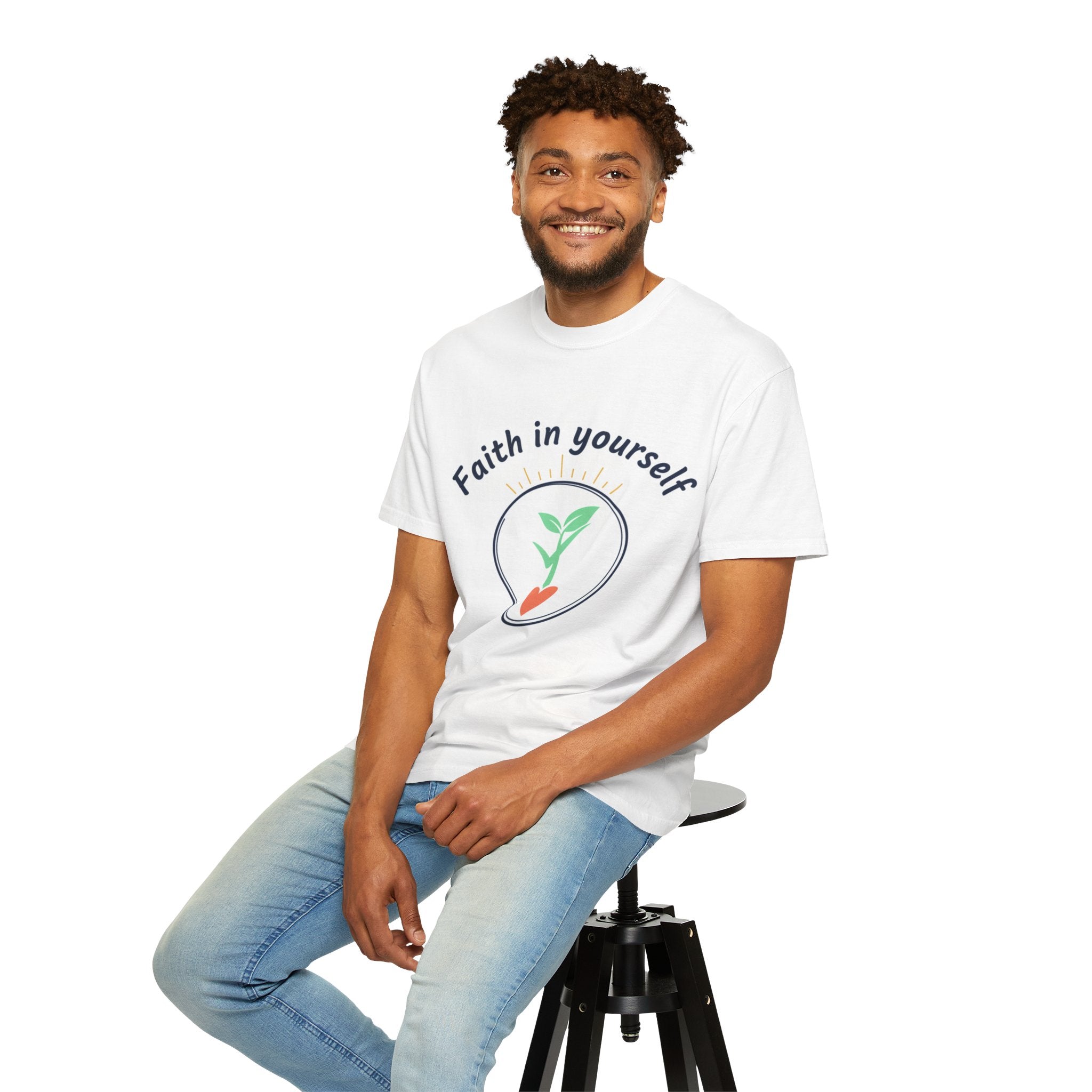 Faith In Yourself Plant T-Shirt — Inspirational Growth Tee